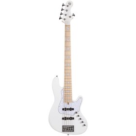 Resim Cort NJS5WHT Bas Gitar | 5 Telli Aktif - Beyaz 