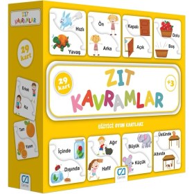 Resim Nessi World Zıt Kavramlar Eğitici Oyun Kartları 