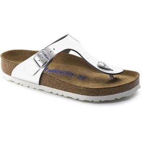 Resim Birkenstock Gizeh Bayan Terlik - Metalik Gümüş 