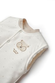 Resim Organik Pamuk Wellsoft Astarlı Teddy Bear Bebek Yelek - 6-9 Ay 