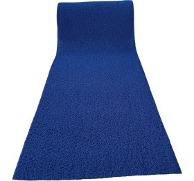 Resim Tbm Plastik Kaydırmaz Kıvırcık Mavi Paspas En: 120CM 