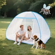 Resim Sıkı Kurulum Pop-Up Çadırı, Sivrisinek Ağı, Tam Kenar Kapsamı, Yaz Açık Hava Kampı, Ev İç Mekan Kullanımı, Yürüyüş, Arka Bahçe ve Aile Taşınabilir Açık Hava Barınağı için Uygun 