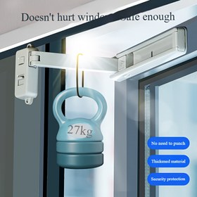 Resim 1 set deliksiz pencere kilidi: hırsızlık önleyici güvenlik cihazı, dayanıklı plastik iç/dış mekan sınırlayıcı, kolay kurulumlu, güvenli ve şık 