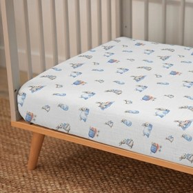 Resim Lastikli Müslin Bebek Çarşaf - Bébé Lapin 