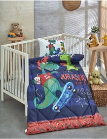 Resim Komfort Home Ranforce Bebek Yorgan Seti Pamuk / V9 