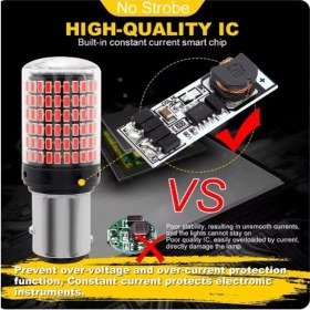 Resim Erlight 144 LED Geri Vites Tek Duy Beyaz ve Stop Fren Lamba Çift Duy Kırmızı 