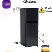 Resim Çift Sistem Cool Life 138 Litre Antrasit Buzdolabı 12/24/220 Volt 