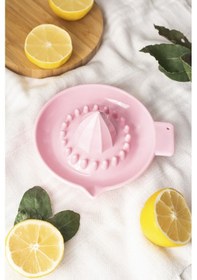 Resim Akrilik Koyu Pembe Limon Sıkacağı Pratik Limon Sıkacağı Pembe 