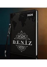 Resim Bk Gift Kişiye Özel İsimli Termo Sert Kapak 2026 Siyah Ajanda & Kalem -14, Öğretmenler Günü Hediyesi, Yeni İş Hediyesi 35347 Bk Gift Renkli 