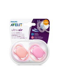 Resim Philips Avent Ultra Air SCF245/22 6-18 Ay Renkli Emzik 2'li Mavi 