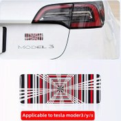 Resim For Tesla Model 3/Y/S Plaid Kuyruk Emblemi için, Metal Zaman Tüneli Tasarımı, Tüm for TESLA Model 3 Çeşitleriyle Uyumlu 