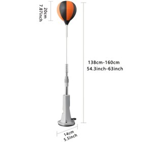Resim 25. Yıldönümü Yüksek Kaliteli İç Mekan Boks Refleks Topu Eğitimi Reaksiyon Becerileri İçin - Dayanıklı Ayakta Duran Hız Topu Güçlü Emiş Kupları ile, Boks ve Fitness Egzersizleri için Temel ve Profesyonel Modellerde Mevcut. Ayarlanabilir Boyut 45 ila 134.87 cm (Temel) veya 54 ila 160.02 cm (Profesyonel) 