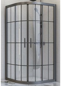 Resim Durul Duşakabin Oval Siyah Çizgi 5mm Yükseklik 190 Cm Siyah 