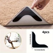 Resim 4/8 adet Yüksek Kaliteli Kaymaz ve Delme Karşıtı Halı Çıkartmaları Oturma Odası, Yemek Odası, Banyo, Seramik Fayanslar ve Ahşap Zeminler için - Halı Hareketini Önleyin ve Yuvarlanmayı Engelleyin - Yenilikçi Plastik PE Malzeme 