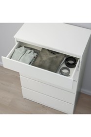 Resim IKEA 5 Çekmeceli Şifonyer, KULLEN MeridyenDukkan Beyaz Renk 70x112 cm Komodin 
