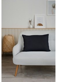 Resim Düz Siyah Yastık Kılıfı - 50x70 - 2 Adet Siyah 