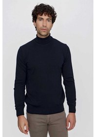 Resim Morven Basic Dinamik Fit Rahat Kesim Balıkçı Yaka Triko Kazak 99kc017003200 Lacivert 
