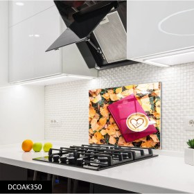 Resim Olinpa Cam Ocak Arkası Koruyucu | Kahve ve Kitap 