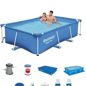 Resim Prefabrik Havuz Seti 259x170x61cm Bw408 