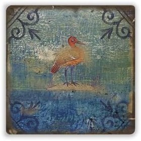 Resim Oscar Stone Decor Doğaltaş Baskılı Bardak Altlığı Tile Desen Dsn21-2 