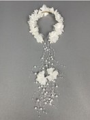 Resim FdayAksesuar Beyaz Lohusa Taçı Gelin Taçı FRDY30537 