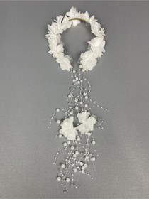 Resim FdayAksesuar Beyaz Lohusa Taçı Gelin Taçı FRDY30537 