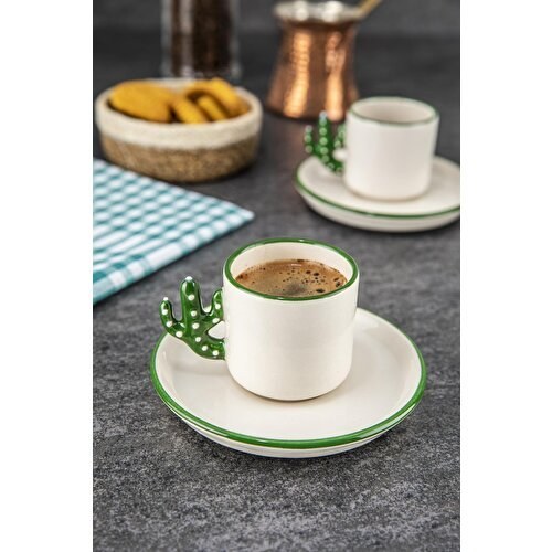 Doreline Kakts El Yapm 110 ml Trk Kahvesi, Espresso Fincan 2 Adet,  Hediyelik 2 Li Fincan Fiyat ve zellikler - Badem