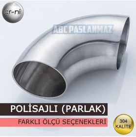 Resim Paslanmaz Krom Patent Dirsek Parlak (Polisajlı) 304 Kalite 