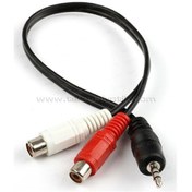 Resim Dark 2 X Rca (Analog Ses) - 3.5Mm Stereo Dönüştürücü (2 X Rca Diş 
