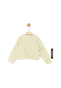 Resim Xo Kids Düğmeli Ksplsmslı Balon Kollu Büzgülü Kız Çocuk Gömlek 9ay-4 Yaş 36609 Ekru - Yeşil 