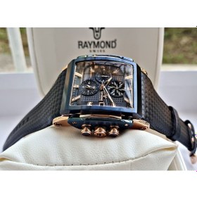 Resim Raymond Swiss Lacivert Köşeli Erkek Kol Saati 