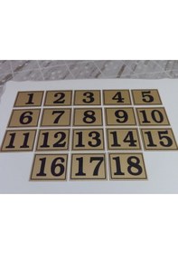 Resim Gendec 6X8 Cm Yapışkanlı No 1'Den 18'E 