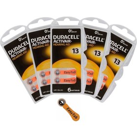 Resim Ata Elektronik 5 Kart Toplamda 30 Adet - Duracell 13 Numara Işitme Cihazı Pili 5 Paket 30 Adet Duracell Kulaklık Pili 13 Numara Pil NO13 