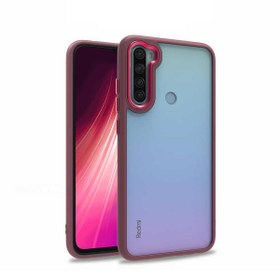 Resim Xiaomi Redmi Note 8 Kılıf Arkası Şeffaf Kenar Korumalı Silikon Flora 