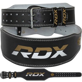 Resim RDX 6 İnç Neopren Ağırlık Kemeri Fitness, Crossfit ve Ağırlık Antrenman Bel Kemeri - SARI/SİYAH / M 