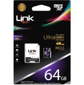 Resim Linktech LMC-M111 64 GB MicroSDXC UHS-III Hafıza Kartı + Adaptör Linktech