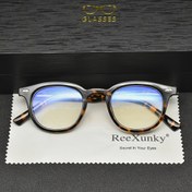 Resim ReeXunky Unisex Bilgisayar Gözlüğü - Şık Vintage Tam Çerçeve, Erkek ve Kadınlar İçin Retro Tasarım, Temizlik Bezi Dahil, Klasik Fullframe, Ofis Çalışanları İçin Günlük Kullanıma Uygun 