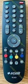 Resim ORJİNAL Arçelik TV 82-505 B 2HD LCD TV GRUNDİG BEKO ALTUS KUMANDA ORİJİNAL kumanda rc-ad1 