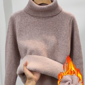 Resim Kadın Şık Yüksek Yaka Kazak - Yumuşak Sıcak Tulum, Tüm Sezon Günlük & Resmi Kıyafetler, Şık Ofis, Parti, Günlük Giyim - Kadın Kazak, Parti Kombini, Klasik Tasarım, Tarz Sahibi Üst, Moda Tutkunları 