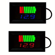 Resim LED Pil Göstergesi - 12V-84V için Dijital Kapasite & Gerilim Ölçer, Otomatik Geçiş Doğruluğu ile Renkli Ekran, Ters Bağlantı Koruma 