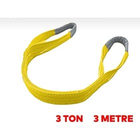 Resim Ten Lift Polyester Sapan Yük Kaldırma Sapan 3 Ton 3 Metre 