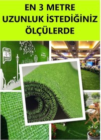 Resim Yeşil Çim Halı Yapay Çim 3 Metre Eninde Çim Halı Yeşil Çim Halı 