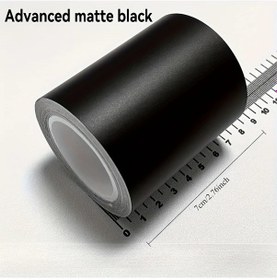 Resim Turcoshop11 1 Adet 7cm Siyah Pvc Araç Koruma Şeridi Dayanıklı Çizilmeyeve Suya Dayanıklı Kolay Montaj 