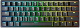 Resim Valkyrie Leaven K620 Blue Switch Mekanik Gaming Oyun Klavyesi RGB 61 Key Mavi Tuş Type-C Klavye Siyah 