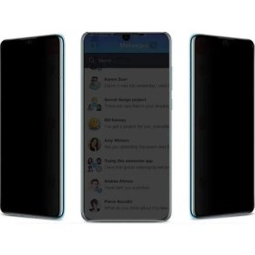 Resim Bzontech iPhone 13 Mini Hayalet Ekran Koruyucu Tam Kaplayan Gizlilik 