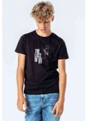 Resim The Last Of Us Part 2 Baskılı Unisex Çocuk Siyah T-Shirt (534615360) 