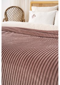 Resim Rivaistanbul Rose Gloria Wellsoft Çift Kişilik Battaniye Gül Kurusu 