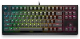 Resim Dell Alienware Tenkeyless Oyun Klavyesi - AW420K (Ayın Karanlık Yüzü), AlienFX RGB / 16,8 Milyon Renk, Ayarlanabilir Yükseklik, CHERRY MX Kırmızı 
