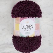 Resim Loren Lamb Patlıcan Moru El Örgü İpi - R015 