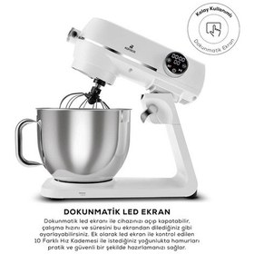 Resim Karaca Multichef Artisan Digital Ekran 1800 W 7 L Döküm Stand Mikser 